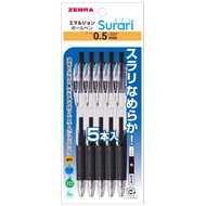斑馬牌 Surari 真順筆 0.5mm P-BNS11-BK5 黑色 5支入