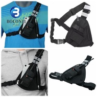 BO Walkie Talkie Bag, Oxford Cloth Crossbody Bag Radio Chest Harness Pack, Universal Vest Rig Adjust