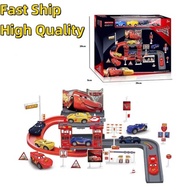 Lightning Mcqueen Cars Black Cars Lightning McQueen Parking Garage Track Play Set