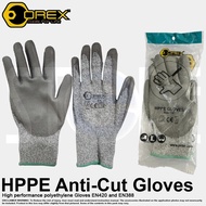 Orex HPPE Anti Cut Glove EN388 Level 5 Anti-Cutting Touch Screen Compatible (Size 10")