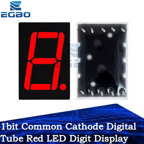 1~20PCS EGBO 0.56 inch 1bit Common Cathode Digital Tube Red LED Digit Display 7 Segment 0.5inch 0.5 