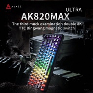 AJAZZ AK820MAX ULTRA 3-Mode Magnetic Axis Mechanical Keyboard, 5-Layer Infilling TTC King Soldier Ma
