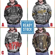 Zipper Hoodie Avenged Sevenfold A7X Hoodie Fullprint Polyester Jersey Material | Size SML XL XXL 3XL