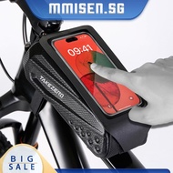 [mmisen.sg] Bicycle Frame Bag 1L Road Bike Bag Flip Cover Design for MTB Bicycle Accessories