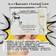 Funny Farewell Gift Card Printable | Kad Perpisahan Cute Viral Untuk Coworker Colleague Resign Offic