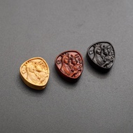 Catholic Rose Rosary Accessories-DIY Tee-Virgin Hug Baby-Olive Wood/Red Sandalwood/Ebony-2.0 x 1.8cm