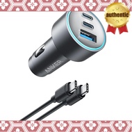 Anker 535 Car Charger (67W) with USB-C & USB-C Cable (PD Compatible 67W 3-Port USB-C Car Charger) [P