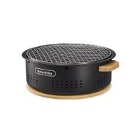 Naturehike 墨煙 · 桌上型圓形燒烤爐(CNK2550CF010) - 黑色-烤網款 | 實木雙層安全隔熱 | 耐高溫炭盆 | 分體式設計