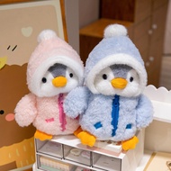 25cm Kawaii Creative Drag Penguin Plush Doll Cotton-Padded Hat Clothes Penguin Plush Toy For Boys An