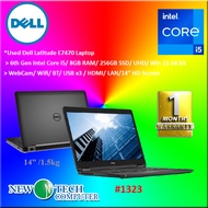 #1323 *Used / 2nd Hand / Budget Laptop Dell Latitude E7470 Intel 6th Core i5 8GB 256GB SSD Win10 14"