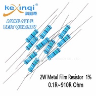 (10pcs) 2W Metal Film Resistor 0.1R~910R 1% 0.68R 1R 10R 100R 2.2R 3R 22R 47R 3.3R 5.1R 330R 120R 15
