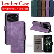 For iphone17promax 2025 Flip Leather Phone Case For iphone 17 Pro Max 17ProMax 1 7 iphone17 Pro ipho