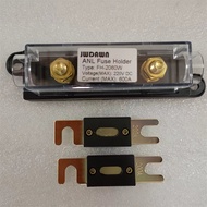 1Pc ANL Fuse Holder +2Pcs Compatible with SIBA ANL Fuse 30A 50A 60A 80A 100A 125A 150A 200A 225A 250
