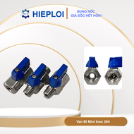 Van Bi Mini Inox 304 - Van Gạt Tay Nhỏ Gọn - Ren Trong Ngoài Dễ Lắp Đặt