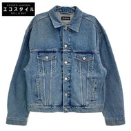 Balenciaga 646922 Indigo Large Fit Denim Jacket, Size 46