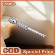 null 7 Pcs 5 Point Torx Screwdriver Bits 50mm S2 Magnetic Star Screw Driver 1/4" Hex Shank T10 T15 T