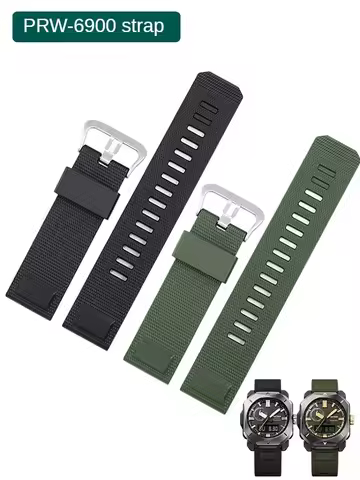 Silicone Watch with Adaptive Substitute Casio PROTREK Series, Outdoor Rubber Belt, Prw 6900, 6800, 3