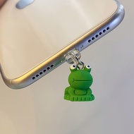 High-value Plug Anti-dust Handy Tool Super Cute Big-Eyed Frog Three-Dimensional Mobile Phone Chargin