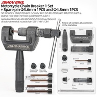 JSHOUBIKE Chain Breaker Tool PRO Riveting Link Removal Splitter Motorcycle Bike 420 428 520 525 530