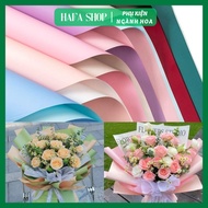 20 Sheets of Plain Color Double-Sided Flower Wrapping Paper 58x58cm 40 Pastel Colors High Quality Wa