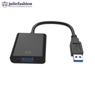 JULIEFASHION USB 3.0 2.0 to VGA 1080P Multi-display Adapter Converter For Computer Projector F9K9