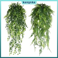 KANGNKA Artificial Hanging Vines, 80cm Length 5 Heads Artificial Ivy Vines, Plastic Plastic Leaves G