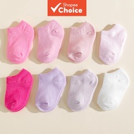 Baby Cotton Ankle Socks 8pack set Breathable Soft Multicolor Pastel For 0-12 Months Newborn Infant B