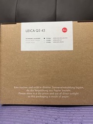 絕不花巧 歡迎比較 最新款 全新未開 Leica Q3 43 19084 今期熱賣 😍😍😍 （Trade IN 😍😍😍） 比較過先知