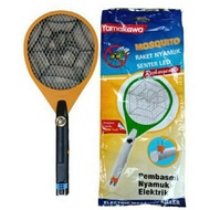 Raket anti nyamuk pembasmi serangga portable listrik elektrik setrum premium 5000W with lampu senter