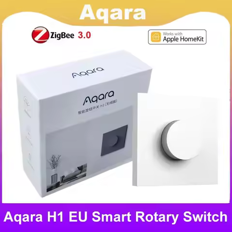2026 Aqara Smart Wireless Dimmer Switch H1 Zigbee3.0 Rotary Switch Intelligent Adjustment Light Brig