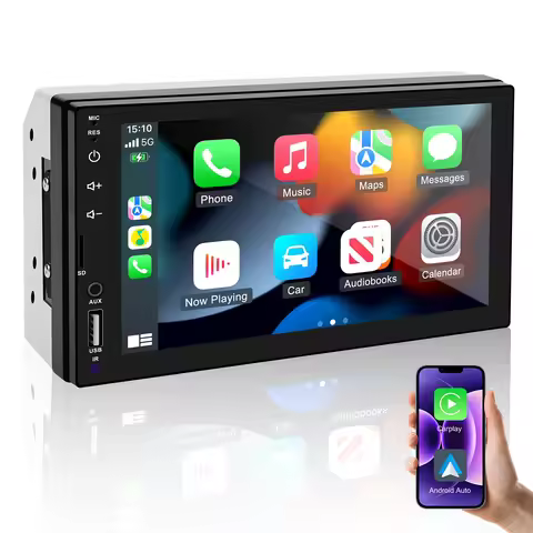 7 Inches 2 Din Universal Stereo Carplay Android Auto Car Radio Automotive Multimedia MP5 Player Auto
