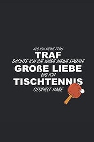 Große Liebe Tischtennis: Punktraster Notizbuch (6x9 Zoll) mit 120 Seiten