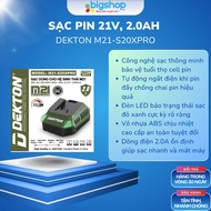 Dekton M21-S20XPRO 21V, 2.0Ah battery charger