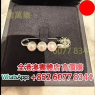 克羅心別針 Chrome Hearts三珍珠別針胸針 聯名Mikimoto，克羅心 Chrome Hearts，首飾，手鏈，頸鍊，吊墜，十字架項鍊，三十字項鍊，火焰十字架，別針 回形針，扣針項鍊，字母