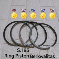 S195 RING PISTON SEHER MESIN DIESEL S 195 12 PK DONG FENG DAITO JIANG DONG FENG TIAN