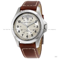 HAMILTON H64455523 Men's Watch Khaki Field King Automatic 40mm Leather Strap Champagne *Original