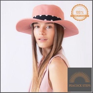 ATIPA หมวกปานามาปีกกว้าง สี Rose Gold พับได้ ป้องกันแดด ไปเที่ยว ใครยังไม่ลอง ถือว่าพลาดมาก !! Peaco