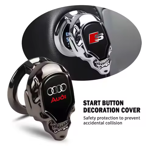 Car One Button Start Protective Cover Ignition Device Sticker For Audi S A1 A3 8P A4 B5 B6 B7 B8 A5 