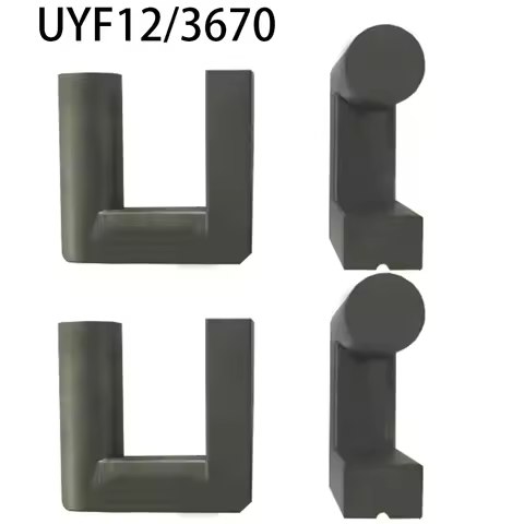 UYF12/3670 UYF16/4376 Mn-Zn PC40 Choke Coil High Frequency Transformer U Type Grooved Cylindrical So