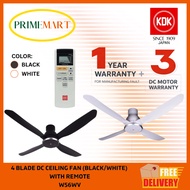 KDK 56 inch DC Motor Ceiling Fan W56WV *1 YEAR LOCAL WARRANTY