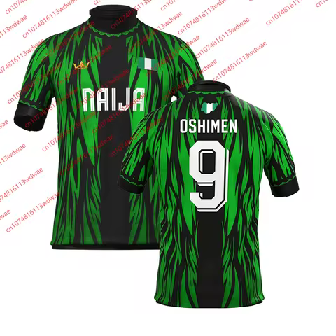 Nigeria Style clothing Football Jersey Quick-Drying Osimhen 9 Jersey Outdoor football Jersey Tracksu