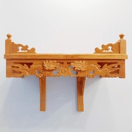 Dragon wall-mounted altar (red oak wood), wooden hanging page, altar, beautiful wooden altar, wooden