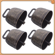 4 Pcs Ornaments Cattle Copper Bells Metal Cow Cheering Cowbells Bull and Sheep's  huyisheng