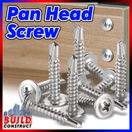 100PCS Pan Head Screw For Metal Panhead Screw Self Tapping Metal Screw Job Screw BUILD CONSTRUCT