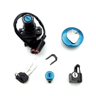 New Motorcycle Ignition Switch Fuel gas Tank Cap Cover Seat Handle Locks Include Keys 1 Set For Hond