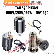 (Hot) PUGAN car fast charger set with capacity 100W, 120W, 130W - Genuine car charger, anuauto