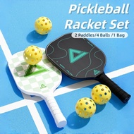 Pickleball Paddle Set Lightweight Wooden Racket Training Beginner Professional Paddle With Picklebal