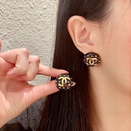 Chanel outlet earrings黑色星星耳環