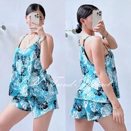 GU Drawstring Terno Set Comfy Cotton Pambahay And Pantulog Sleeveless Sexy Coords