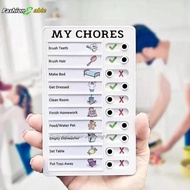FAMY Kids Daily Planning Wall Memo Plastic Board, Multi-Purpose Detachable Chores Checklist